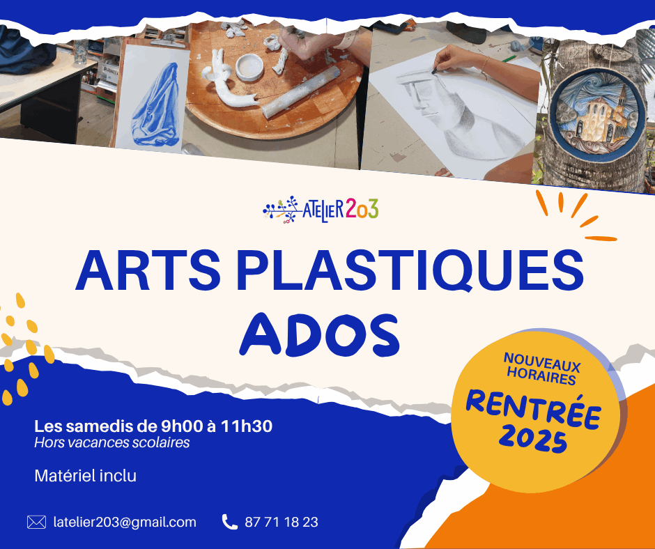 cours art ados tahiti